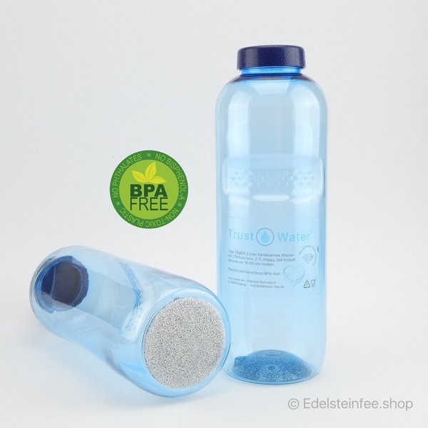 Trinkflasche 1000 ml, BPA-frei mit Naturdiamant